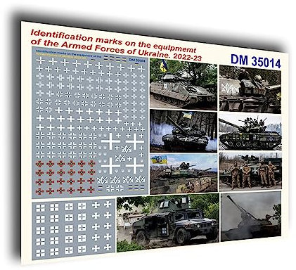 Dan Models 35014 1/35 Aufkleber Identifikationsmarken auf der Ausrüstung der Streitkräfte oder der Ukraine 2022-23