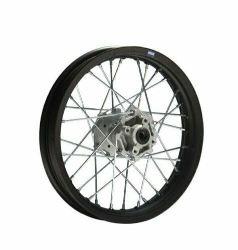 HMParts Alu Felge 12 Zoll hinten Schwarz 15 mm Achse Typ 11 für Pit Bike Dirt Bike Cross