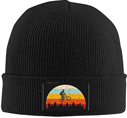 385 Beanie Mütze BMX Warm Long Beanie Für Damen Und Herren Klassische Kopfbedeckung Nachtmütze, Für Skifahren, Herren, 56-62cm