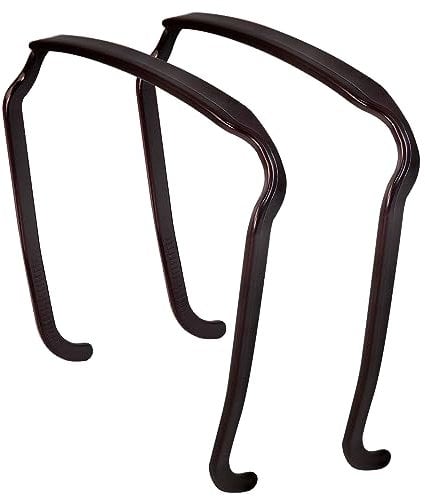 Qufiiry Serre Tete Lunette, 2 pièces Marron Bandeau Épais Bouclés, Serre Tete Lunette de Soleil, Outil de Fixation de Coiffure Accessoires de Style pour Hommes et Femmes