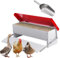 Svauoumu Mangeoire Poule Automatique,Mangeoire Galvanisée Pouvant Contenir 5 Kg de Nourriture,Distributeurs de Nourriture,Pour Poulets, Dindes, Oies et Canards