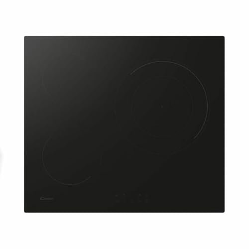 Candy CI633CBB1 Placa Inducción, 3 Zonas, Paellero 28CM, 60CM, 9 Niveles de Potencia, 7,2KW, Mandos Centrales, Indicador de Calor, Bloqueo Infantil, Alerta Sobrecalentamiento y Derrames, Negro