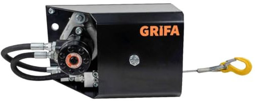 Kranseilwinde GRIFA 1400kg mit Umlenkrolle und 6mm Windenseil