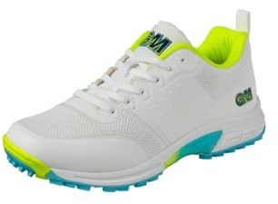 Gunn & Moore GM Chaussures de Cricket en Caoutchouc | Tout Rond | Dessus en Maille tricotée Respirante légère sans Couture | Semelle extérieure en TPU 2 Tons | Disponible en Tailles Junior 1-6 et UK