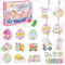 Shinybox 5D Diamond Painting Ostern, 15 Stück Ostern Diamant Malerei, Painting Kinder Set, DIY Diamond Painting Ostern Deko, Hase Ostereier Diamond Painting Schlüsselanhänger für Jungen und Mädchen