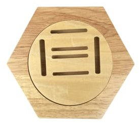 MiOYOOW Espositore per medaglie, supporto per medaglie, in legno, bancone, medaglie a nido d'ape esagonali, per pallacanestro e calcio, softball