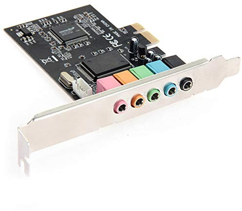 Tarjeta de sonido de audio PCI-E, tarjeta de sonido de 5.1 canales, tarjeta de sonido envolvente con chip de audio CMI8738, tarjeta de sonido estéreo de escritorio de 6 canales para WIN2000 / para