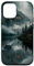 CJ Merch iPhone 15 Case - Polycarbonate & TPU Schutzhülle - Robuster Schutz - Landschaft mit Bergen, Waldsee und Nebel