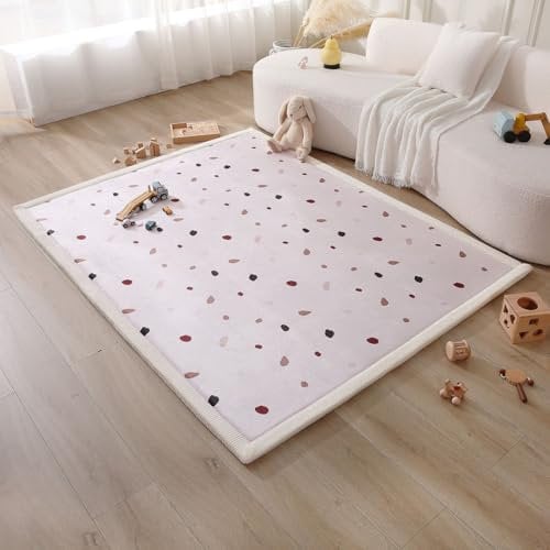 Wolkenweiche Spielmatte Baby 200x150x2,5cm – Kinderzimmer Teppich mit hochwertigem Memory-Schaum – Krabbelmatte Baby mit Rutschfester Unterseite – Krabbeldecke Baby, Kinderteppich, Tatami Matte