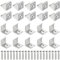 PATIKIL Clip per Strisce LED, 30pz Staffe Montaggio Acciaio Inossidabile Supporto Morsetto a Clip Fissaggio per 16mmx16mm Illuminazione a Strisce LED con Canale Alluminio a Forma di V