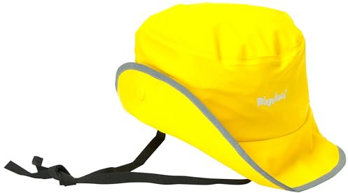 Playshoes Südwester Ungefüttert Unisex Kinder Regenhut, Gelb, 48-52