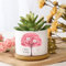 kaululu Pflanztöpfe Personalisierter Keramik Blumentopf mit Namen Blumentopf mit Untersetzer Blumentöpfe Klein Innenbereich Muttertagsgeschenke für Mama Personalisierte Geschenke (Stil 1)