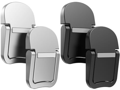 DHSBGWSX Lot de 2 paires de supports de clavier d'ordinateur portable rehausseurs de clavier pour ordinateur portable (noir, argent)