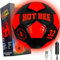 Hot Bee Leuchtender Fußball, Aufladbarer LED Fussball Gummifußball mit Tasche Weihnachten Geburtstag