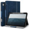 Antbox Coque pour iPad Air 13 Pouces 2024 (M2) avec Porte Stylet en Cuir PU Étui de Protection, Mise en Sommeil/Réveil Automatique (Bleu)