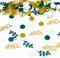 200 Stück Happy Birthday Confetti Geburtstag Goldgrün, Tischdekoration Geburtstag Grün, Happy Birthday Dekoration, Dispersion Dekoration Geburtstag Damen und Männer, Geburtstagsdekoration