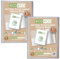 eco-eco Lot de 2 porte-vues transparents avec pochettes en plastique Format A4 50 % recyclé 80 pochettes