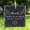 Jodimitty Personalised Pet Memorial Plaque with Hook Stake, Custom Name & Life Span & Message & Pattern, Engraved Plaques Stand Grave Stones Dog Cat Memorial Gifts Keepsakes (Square)
