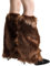KGDUYC Stulpen für Damen,leg warmers,furry kostüm,leg warmers y2k,fur boots,beinwärmer,Stiefelüberzüge aus Kunstfell, lange Plüsch-Beinüberzüge, 40 cm (braun)
