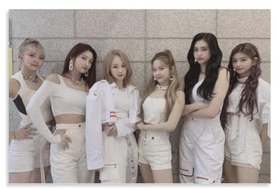 XSQING Everglow Poster, koreanische Frauengruppe, Pop-K-Pop-Bild, Druck, Wandkunst, Poster, Gemälde, Leinwand, Poster, Kunstwerke, Raumästhetik, 20 x 30 cm