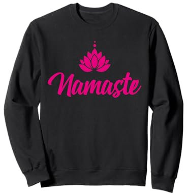 Orchidee Namaste Design Meditation Buddhismus Buddha Yoga Sweatshirt
