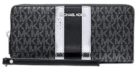 Michael Kors Jet Set Travel Large Signature Continental Geldbörse, Schwarz
