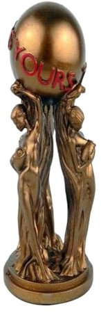 Lapyyne Die World is Your-Statue, TrophäE für BüRo, Heimdekoration, Geburtstag, Abschlussfeier, Harzstatue