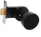 Serratura per porta interna senza chiave, elegante maniglia rotonda in acciaio inox 304 con caratteristiche anti manomissione per la sicurezza (nero)
