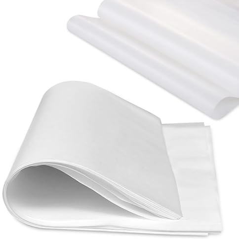 Wachspapier 100 Blätter, 33 x 23 cm Käsepapier, Butterpapier, Deli Papierblätter, Wasserdicht und Öl, Antihaft Brotpapier für Burger, Pizza, Butcher, Sandwiches
