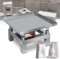 LPONAA Table Vibrante en Béton 350x350MM, Banc D'essai De Vibrations, Petite Mini Table Vibrante en Acier Inoxydable, pour Laboratoire, Entrepôt, Atelier(110V)