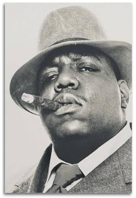 ZHYAZHA Biggie Smalls Poster, Vintage-Wandkunst, Leinwand, ästhetisches Poster, Musik und Filme, dekoratives Gemälde für Wohnzimmer, Schlafzimmer, 30 x 45 cm, ungerahmt, 3 Stück