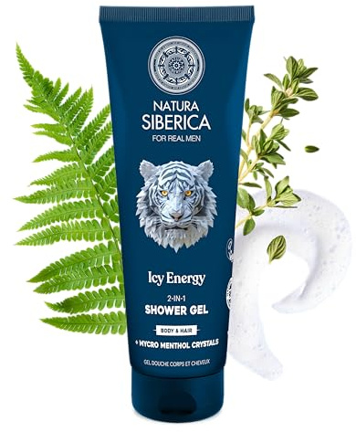 Natura Siberica Men Icy Energy Gel douche 2 en 1 Corps & Cheveux 200 ml