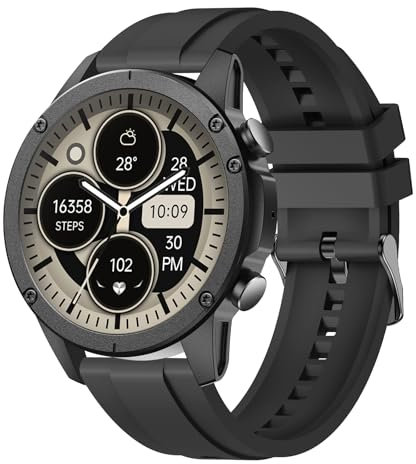 Smart Watch (Answer/Dial Call), Fitness Tracker with 1.43 AMOLED Touch Display, 123 Sport Modes Smartwatch with Heart Rate Blood Oxygen and Sleep Monitor, IP68 Waterproof Smart Watches for Men Women