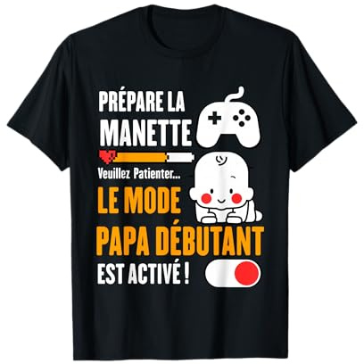 Homme bientôt Papa 2027 Annonce Humour, Cadeau Futur Papa Gamer T-Shirt