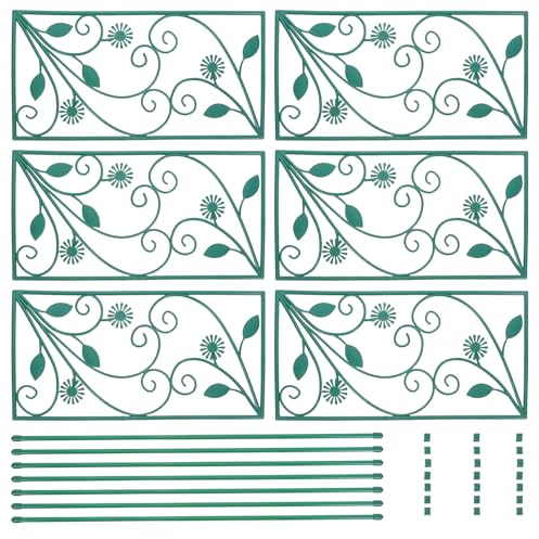 jojofuny 6 Stück Klettergerüst Rankgitter Für Pflanzen Innen Und Außenbereich Aus Stabilem Material 114x45cm Gartenspaliere Für Rankpflanzen Blühende Ranken Und Gemüse