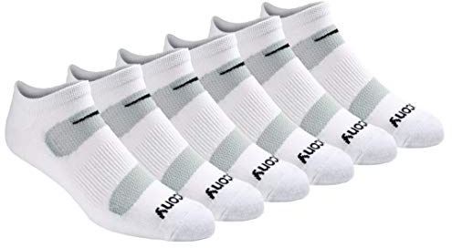 Saucony Men's Rundry Mesh Ventilating Comfort Fit Performance No-show Socks, Available in M-xxl (6, 12, 18 Pairs) Socks
