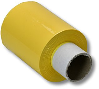 1 Rolle Mini Stretchfolie / 100mm x 150m / 23my / Farbe: gelb