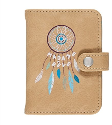 Derrière la porte Porte-Cartes Folk Madame rêve, Multicolore