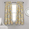 Lush Decor Dolores 2 STK. Lichtfilternde Fensterpaneele, 132 x 160 cm, Gelb – Stoffvorhänge – Blumen-Vogeldruck – Grandmillennial & Französischer Landhausstil – Landhaus & maximalistische Deko