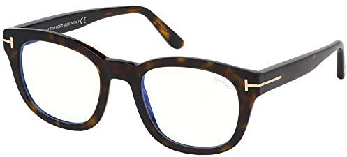 TOM FORD Unisex FT5542-B Lunettes de Soleil, Dark Havana, 50