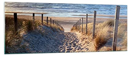 ARTTOR Glasbild 140x50cm Wandbild Glasdruck Landschaften Maritim - 3612