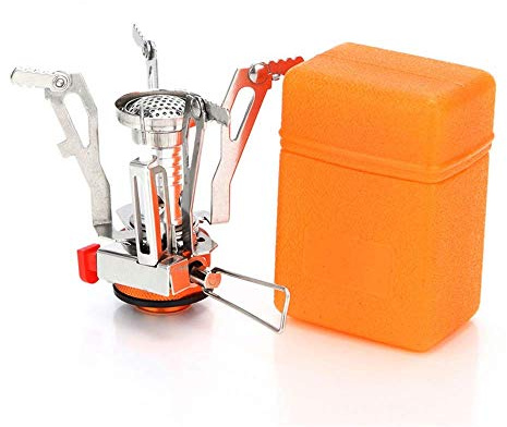 AOTU Portable Camping Stoves Backpacking Stove with Piezo Ignition Stable Support Wind-Resistance Camp Stove for Outdoor Camping Hiking Cooking