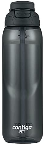 Contigo Fit Autospout Wasserflasche, 900 ml, Lakritzgrau