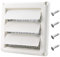 Funmit Grille d'aération pour sèche-linge de 10,2 cm pour mur extérieur - Avec écran - 4 vis pour une installation facile - Blanc