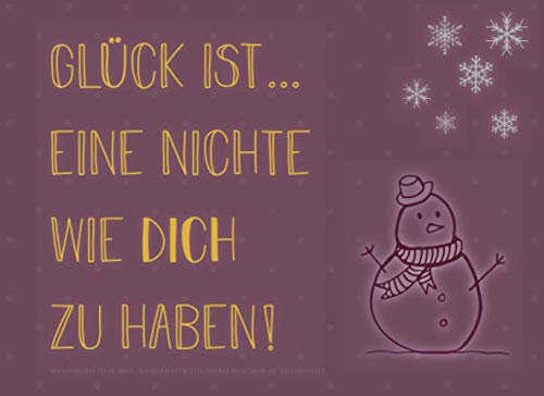 Adventskalender für die Nichte, Gutscheinbuch mit 24 Gutscheinen als Geschenk zum Selbstausfüllen, Glück ist… eine Nichte wie dich zu haben: ... Geschenkidee für jede Nichte zum Advent