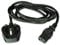 SpectraUK Treadmill Power Cord - Black, 3 Pin UK Plug to IEC C13 Socket, Compatible with Vibropower, Matrix Johnson, Technogym Treadmill Cardio Running Machine