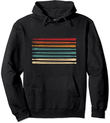 Retro Drumsticks Schlagzeuger Hobby Drummer Schlagzeug Pullover Hoodie
