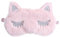 VALICLUD Rosa Plüsch Schlafmaske Kinder Augenmaske Mädchen Weicher Katze Schlafbrille Augenbinde für Arbeitsschlaf Schlafen