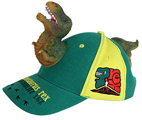 DAISHIAO Baseballkappe für Erwachsene und Kinder, 3D-Cartoon-Dinosaurier, lustige breite Krempe, Snapback