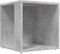 vidaXL Beistelltisch Couchtisch Wohnzimmertisch Kaffeetisch Sofatisch Teetisch Tisch Eckregal Eckschrank Betongrau 33x33x34,5cm Holzwerkstoff
